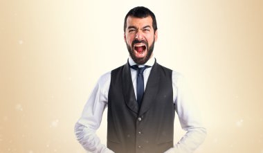 Adam izole arka plan