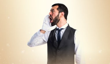 Adam izole arka plan