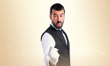 Adam izole arka plan