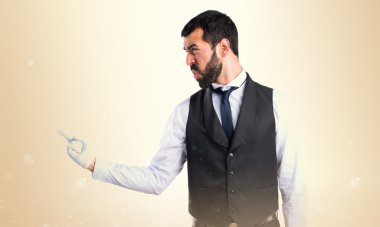 Adam izole arka plan