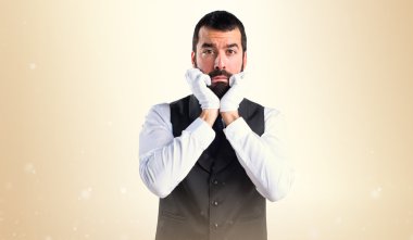 Adam izole arka plan