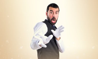 Adam izole arka plan