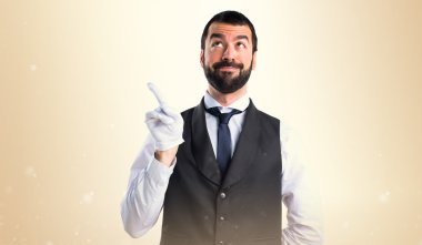 Adam izole arka plan