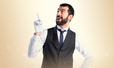 Adam izole arka plan