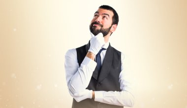 Adam izole arka plan