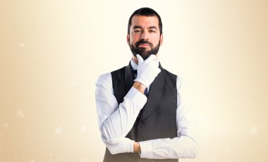 Adam izole arka plan