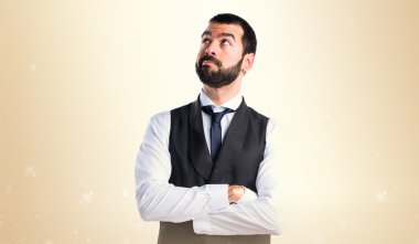 Adam izole arka plan