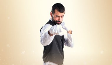 Adam izole arka plan