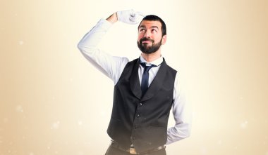 Adam izole arka plan