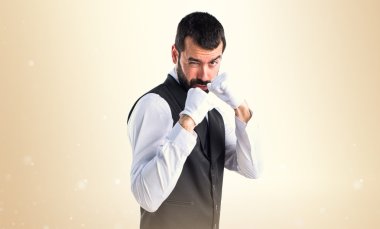 Adam izole arka plan