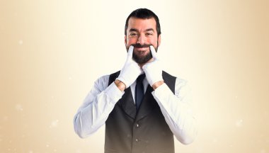 Adam izole arka plan