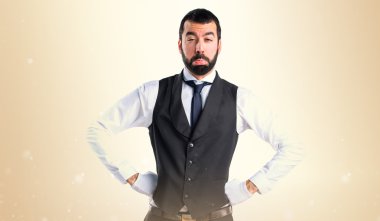 Adam izole arka plan