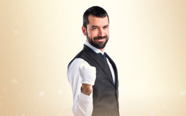 Adam izole arka plan