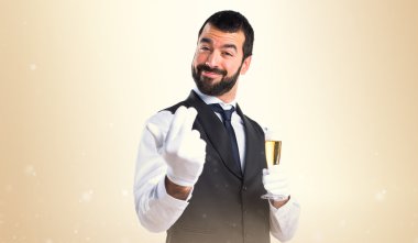 Lüks garson önümüzdeki jest