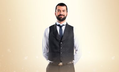 Adam izole arka plan