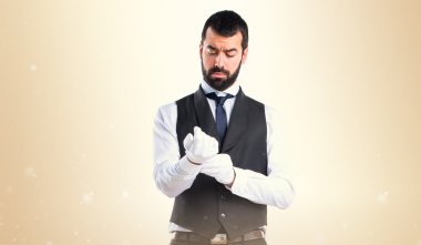 Adam izole arka plan