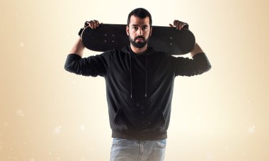 Adam izole arka plan