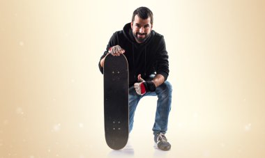 Adam izole arka plan