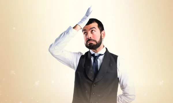 Man over isolated background — Stock Photo, Image