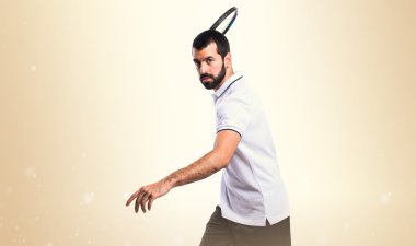 Adam izole arka plan