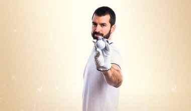 Adam izole arka plan