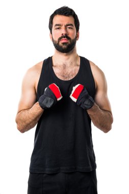 Adam izole arka plan