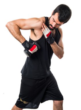 Adam izole arka plan