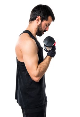 Adam izole arka plan