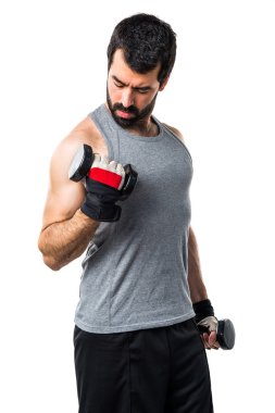 Adam izole arka plan