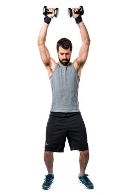 Adam izole arka plan