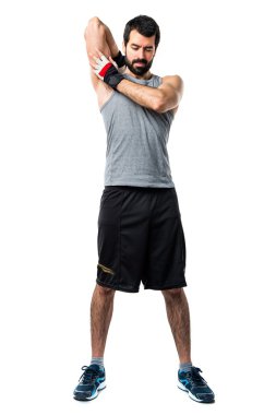 Adam izole arka plan