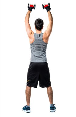 Adam izole arka plan