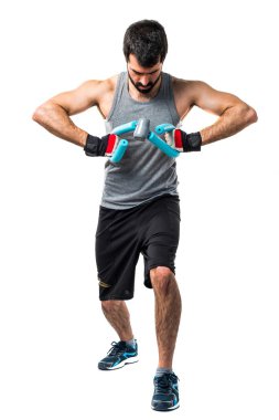 Adam izole arka plan