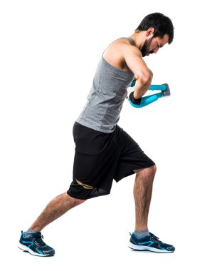 Adam izole arka plan