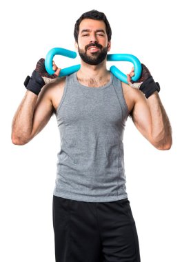 Adam izole arka plan