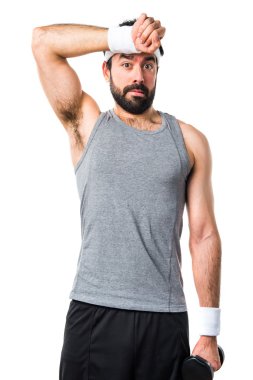 Adam izole arka plan