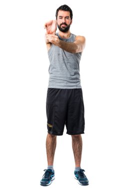 Adam izole arka plan