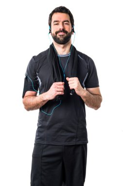 Adam izole arka plan