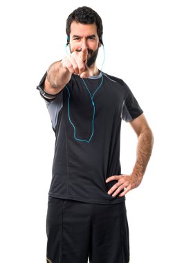 Adam izole arka plan