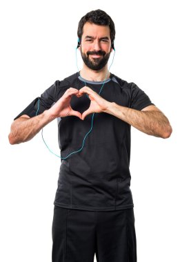 Adam izole arka plan