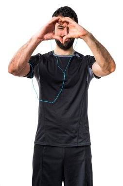 Adam izole arka plan