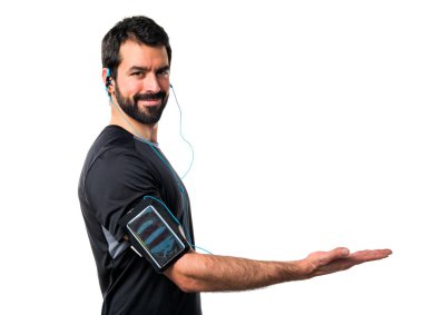 Adam izole arka plan