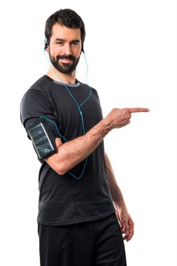 Adam izole arka plan