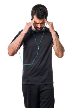 Adam izole arka plan