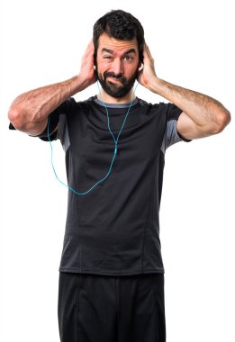 Adam izole arka plan