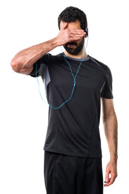 Adam izole arka plan