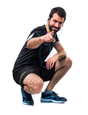 Adam izole arka plan