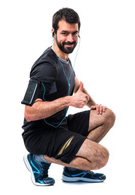 Adam izole arka plan