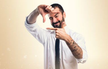 Adam izole arka plan