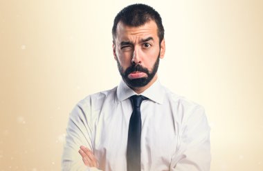 Adam izole arka plan